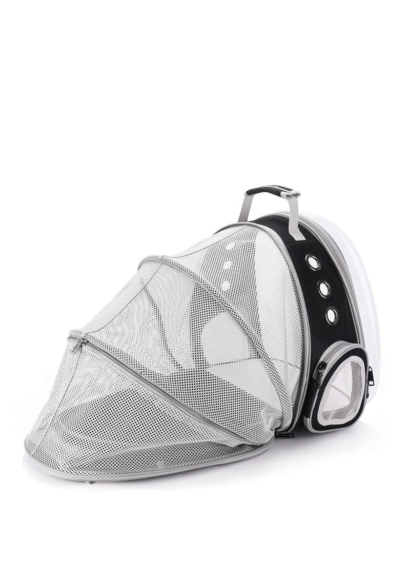 COOLBABY Astronaut Pet Cat Dog Kitten Puppy Carrier Backpack Travel Full View Breathable Bag Box Capsule Suitable for Puppies and Cats Transparent Waterproof Hiking Camping