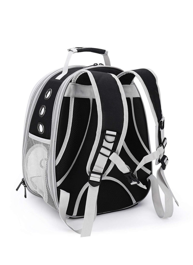 COOLBABY Astronaut Pet Cat Dog Kitten Puppy Carrier Backpack Travel Full View Breathable Bag Box Capsule Suitable for Puppies and Cats Transparent Waterproof Hiking Camping