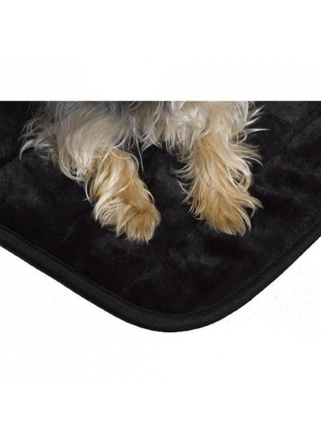 MidWest Homes for Pets Quiet Time Pet Bed Deluxe Black Fur Pet Mat 43' x 28'