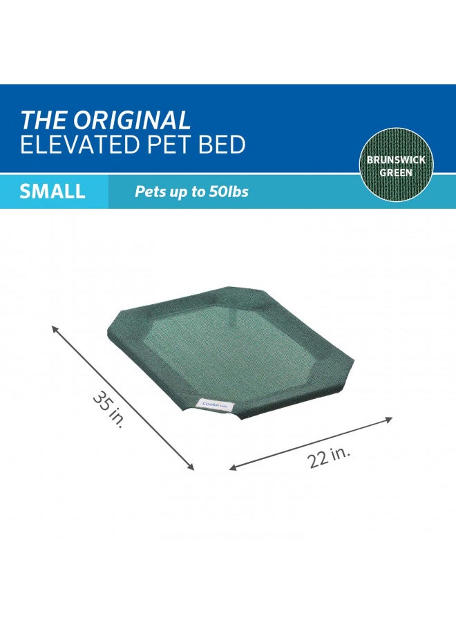 Coolaroo Replacement Cover, The Original Elevated Pet Bed by Coolaroo, Small, Brunswick Green