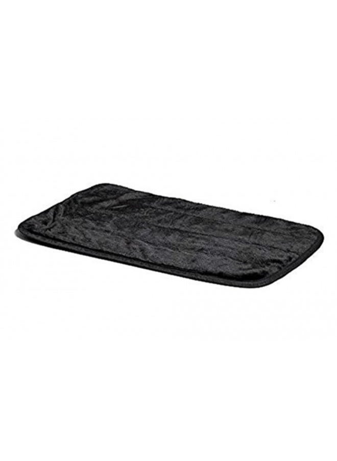 MidWest Homes for Pets Quiet Time Pet Bed Deluxe Black Fur Pet Mat 35 ' x 23'