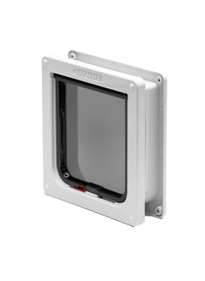 Cat Mate Lockable Cat Flap with Door Liner, White