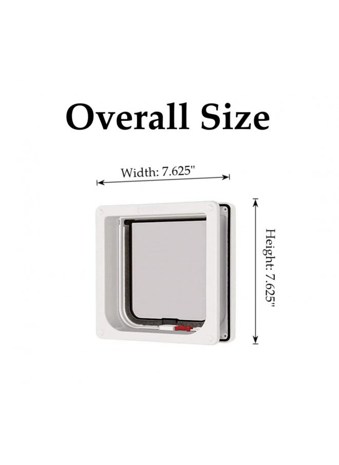 Cat Mate Lockable Cat Flap with Door Liner, White