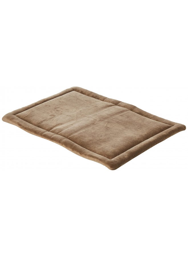 Midwest Homes for Pets Deluxe Micro Terry Pet Bed, Dog Bed & Crate Mat, Taupe, 36-Inch