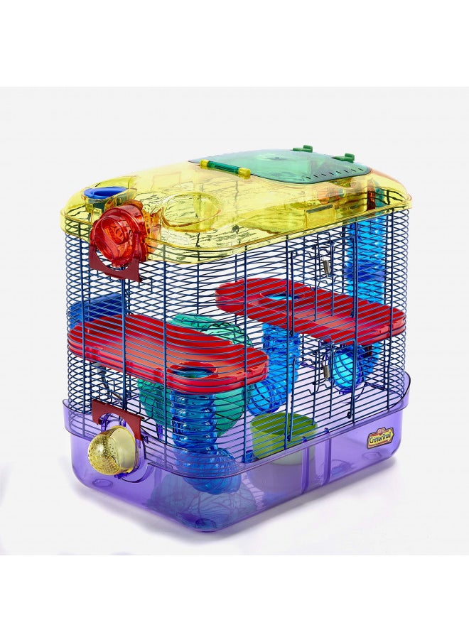 Kaytee CritterTrail Two Level Habitat for Pet Dwarf Hamsters, Gerbils or Mice
