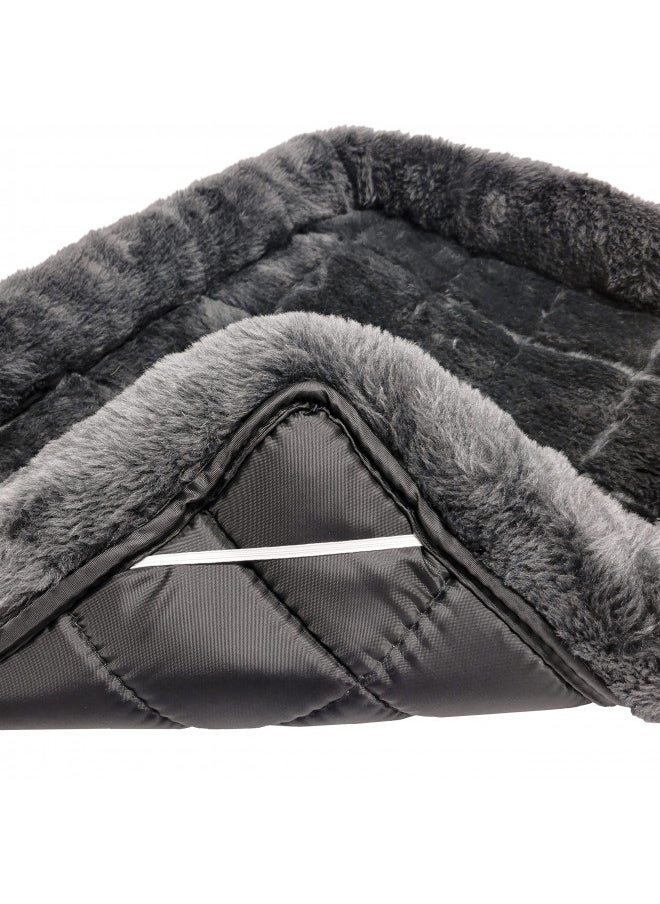 MidWest Bolster Pet Bed for Dogs & Cats 30L-Inch Gray Dog or Cat w/ Comfortable | Ideal Medium Breeds Fits a 30-Inch Crate Easy Maintenance Machine Wash Dry 1-Year Warranty