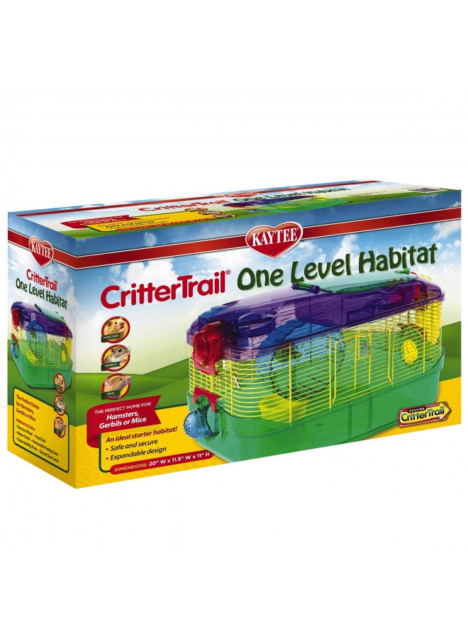 Kaytee CritterTrail One Level Habitat for Pet Gerbils, Hamsters or Mice