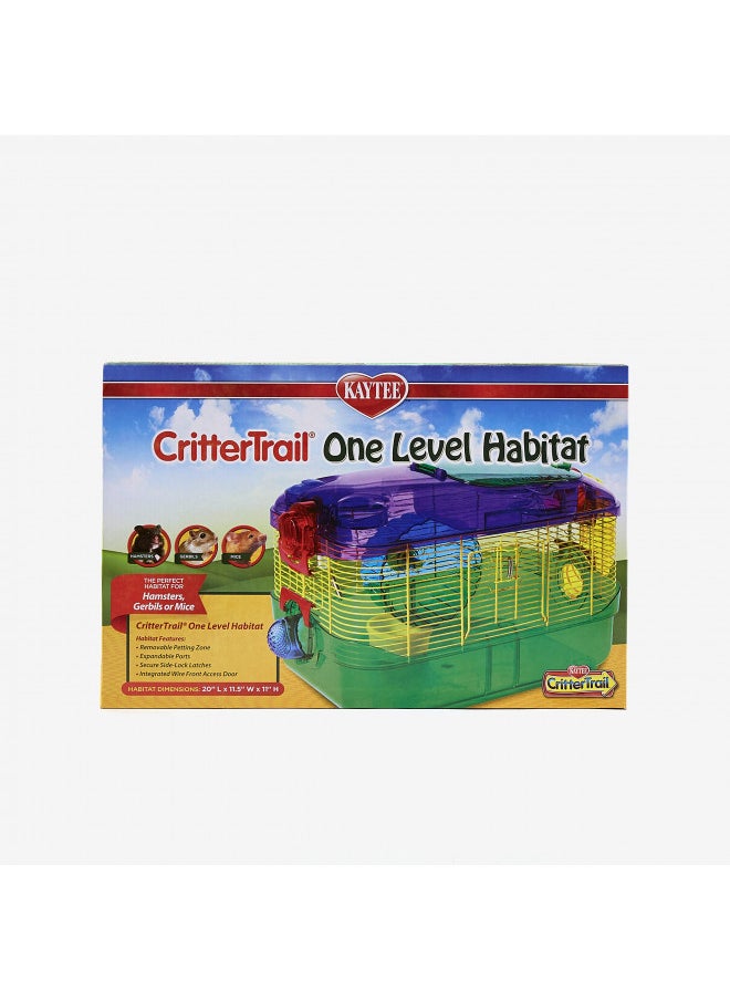 Kaytee CritterTrail One Level Habitat for Pet Gerbils, Hamsters or Mice