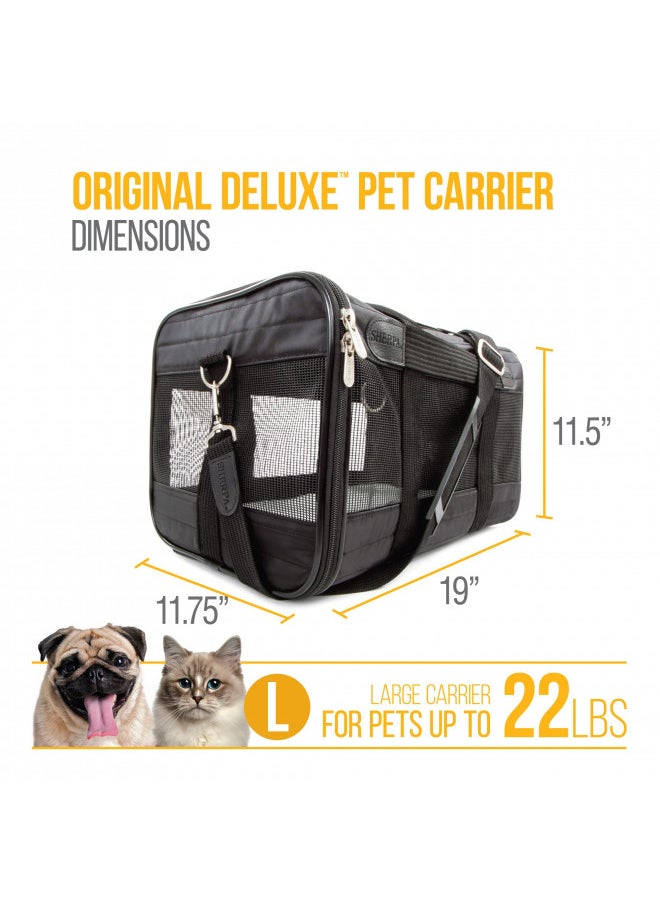 Sherpa Original Deluxe Pet Carrier, Large, Black