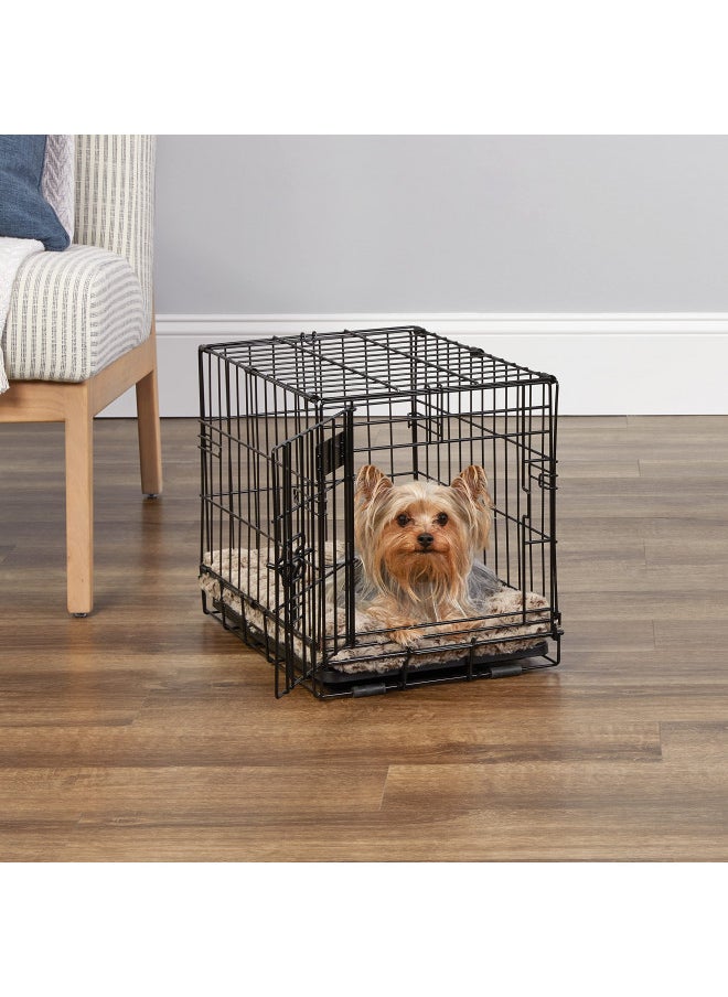 MidWest Homes for Pets Newly Enhanced Single & Double Door iCrate Dog Crate, Includes Leak-Proof Pan, Floor Protecting Feet , Divider Panel & New Patented Features