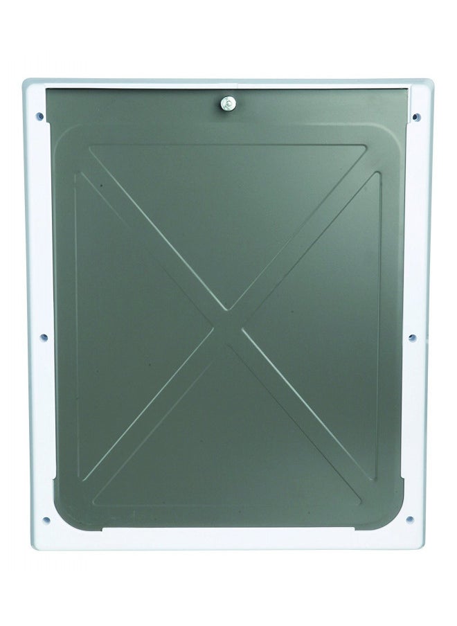 Trixie Pet Products 2-Way Locking Dog Door, Medium to X-Large Dogs, White
