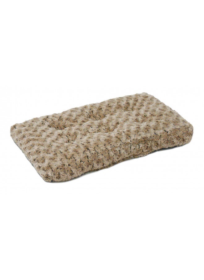 MidWest Homes for Pets Deluxe Dog Beds | Super Plush Dog & Cat Beds Ideal for Dog Crates | Machine Wash & Dryer Friendly, 1-Year Warranty, Mocha, 18 in