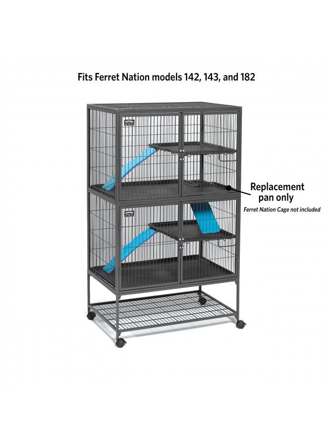 MidWest Homes for Pets 143PAN Replaement Pan for Nation Cages, 34.5 x 22.5 x 1.125