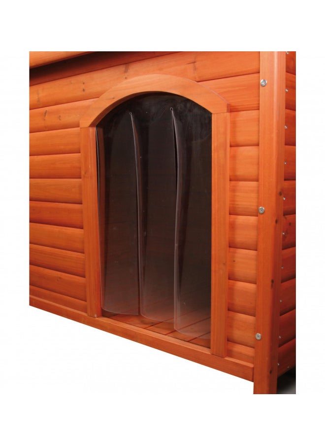 TRIXIE Natura Vinyl Dog Door Flap, Fits 15 x 21.7-in Dog House Opening, Replacement Doggie Door Flap, Clear Plastic
