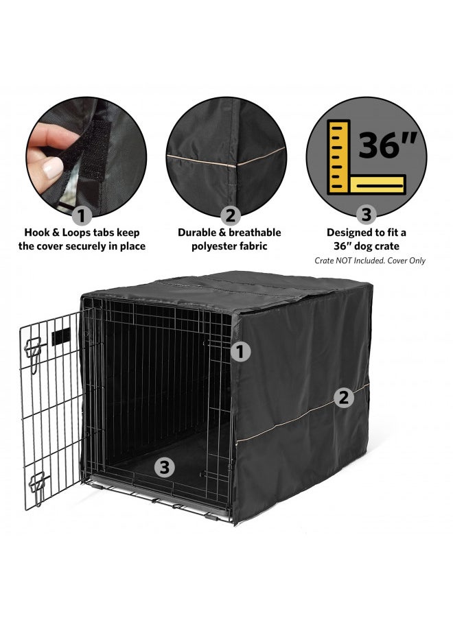 MidWest Homes for Pets Crate Cover, Privacy Dog Crate Cover Fits MidWest Dog Crates, Machine Wash & Dry