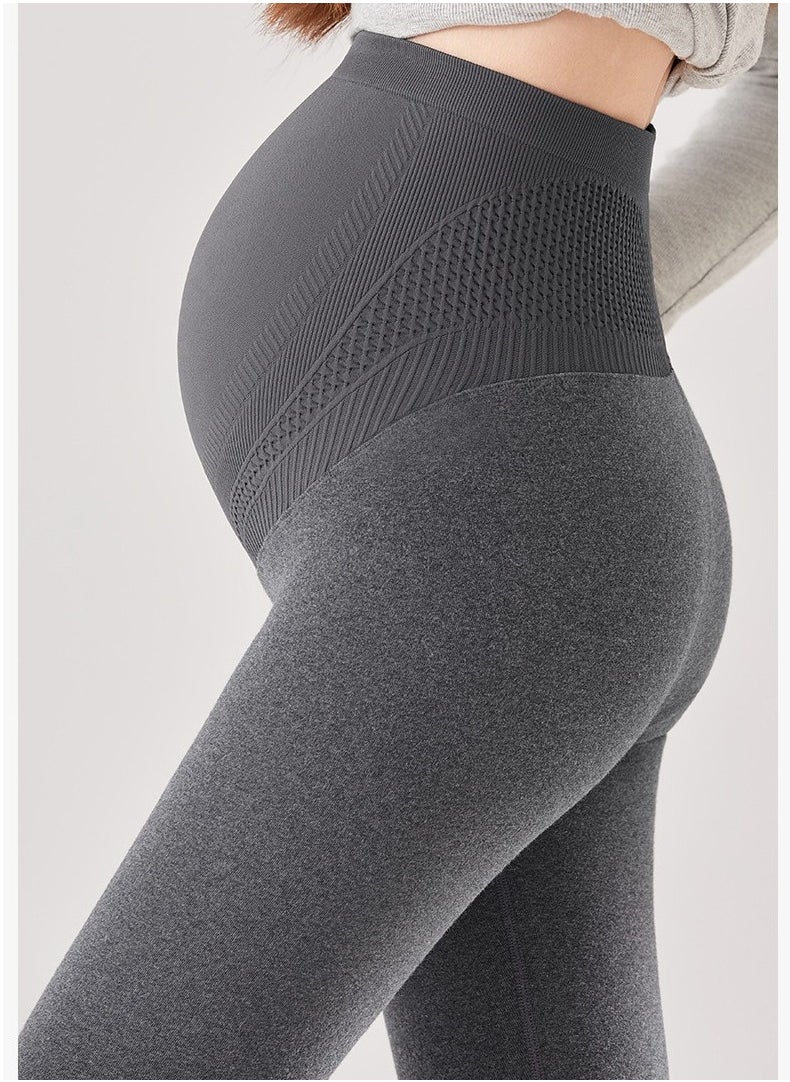 3-Pack Thick Warm Maternity Pants High Waist Belly Support Soft Warm