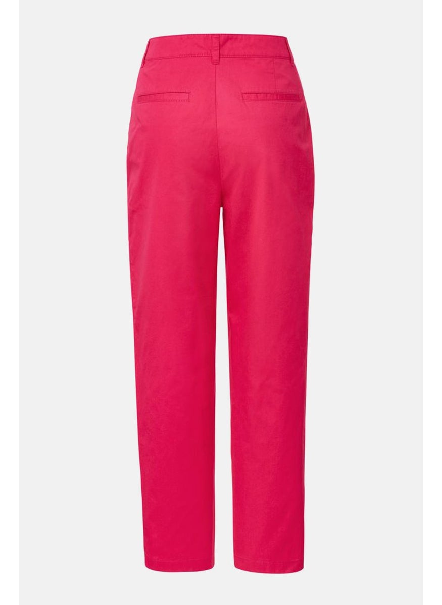 Women Regular Fit Stretchable Trouser Pants, Pink