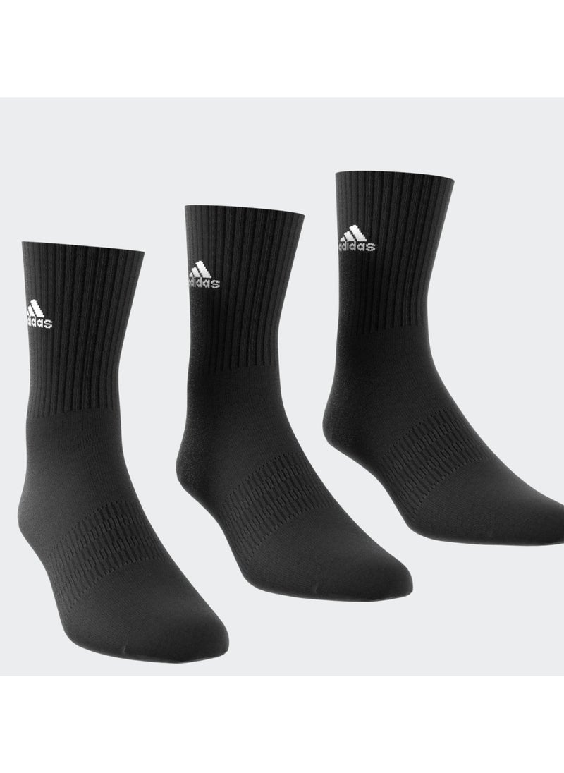 CUSHIONED SPORTSWEAR CREW SOCKS 3 PAIR PACK