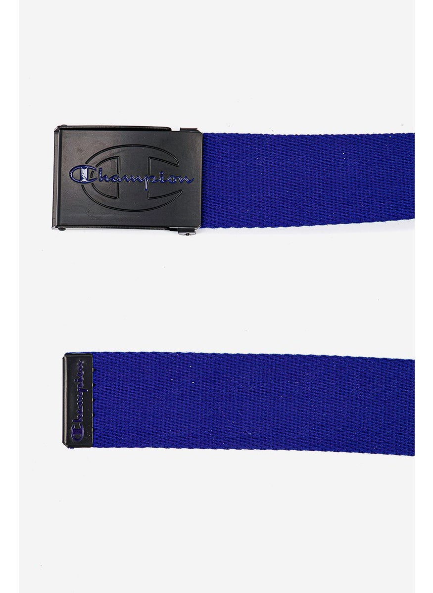 Men Textured Belts, Blue