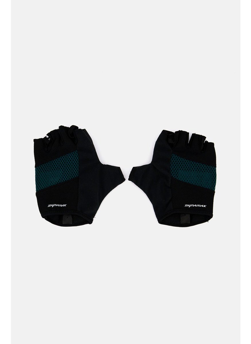 Men Fitness Glove, Black and Green