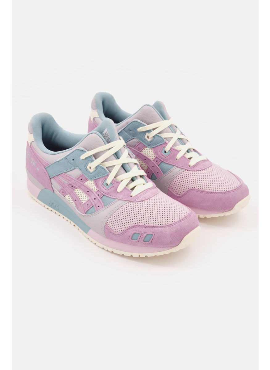 Men Gel Lyte III Original S Lace Up Casual Shoes, Pink/Blue Combo