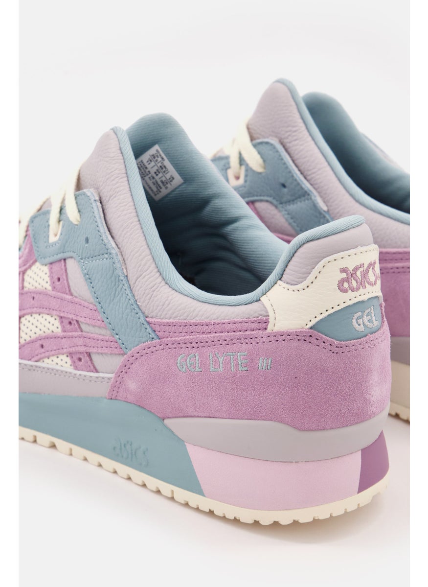 Men Gel Lyte III Original S Lace Up Casual Shoes, Pink/Blue Combo