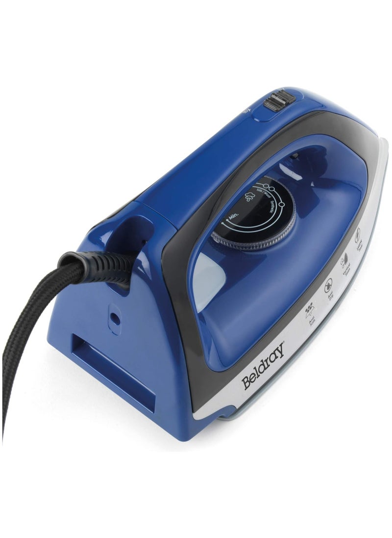 Beldray 2400W Steam Generator Iron 1.2 Litre Capacity, Blue