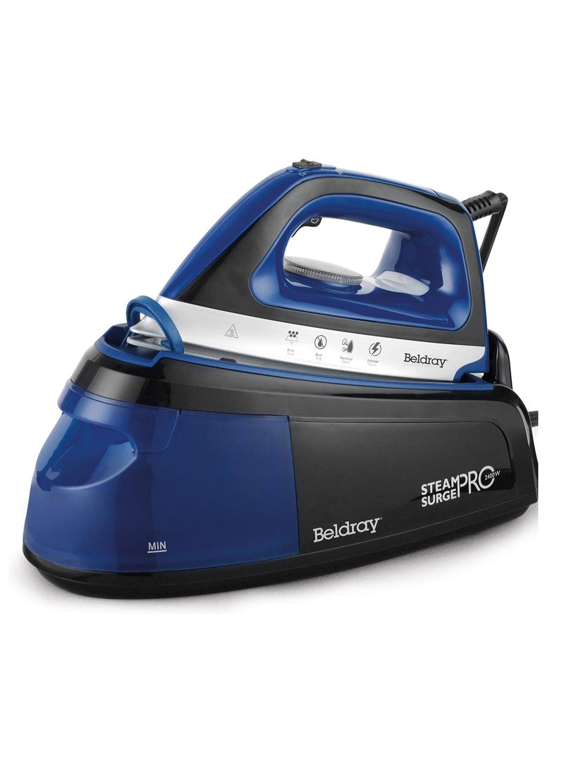 Beldray 2400W Steam Generator Iron 1.2 Litre Capacity, Blue