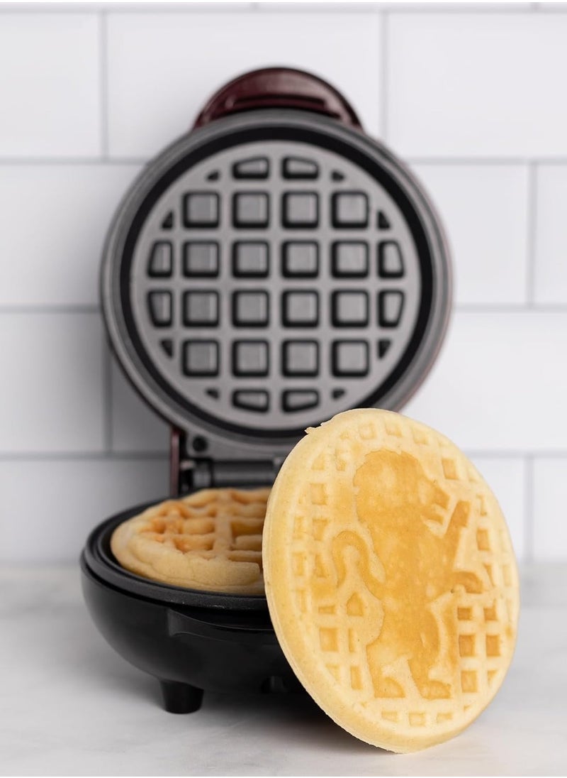 Harry Potter Gryffindor Mini Waffle Maker – Makes Gryffindor Crest Waffles – Fun Kitchen Appliance – Non-Stick, Compact and Easy to Use