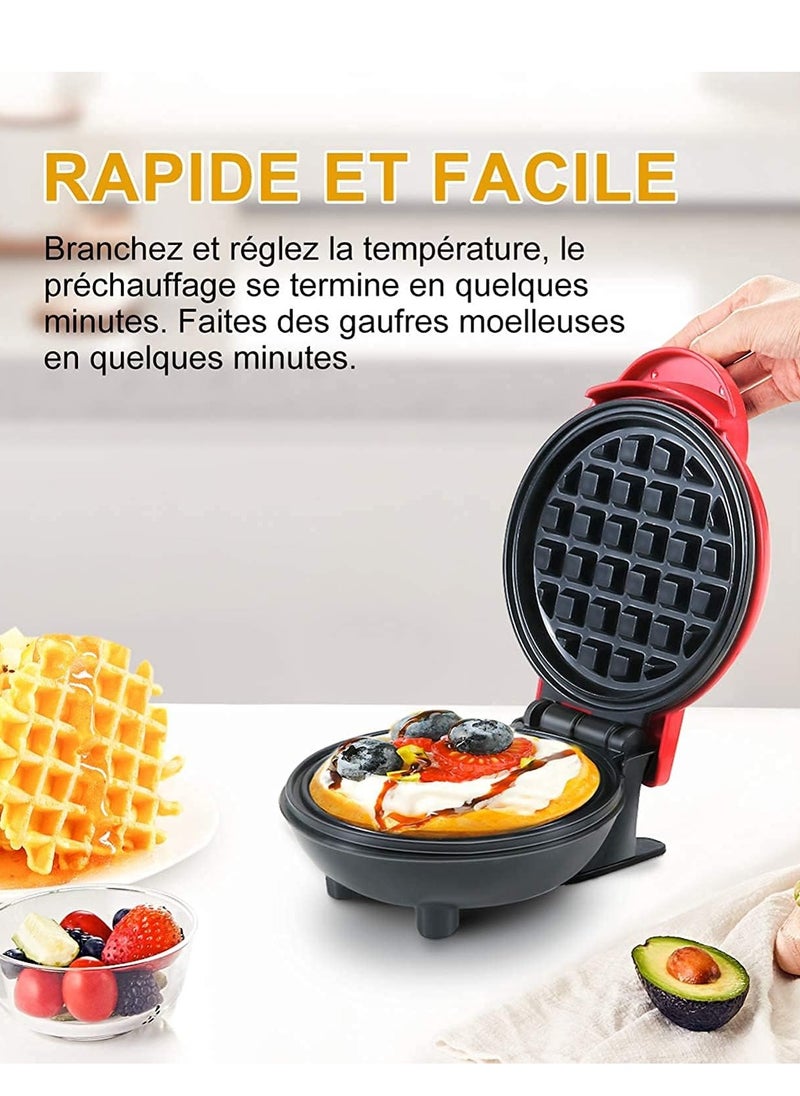 Mini Waffle Maker, Hash Browns, Paninis, Snacks, On-the-Go Breakfast, Portable & Compact