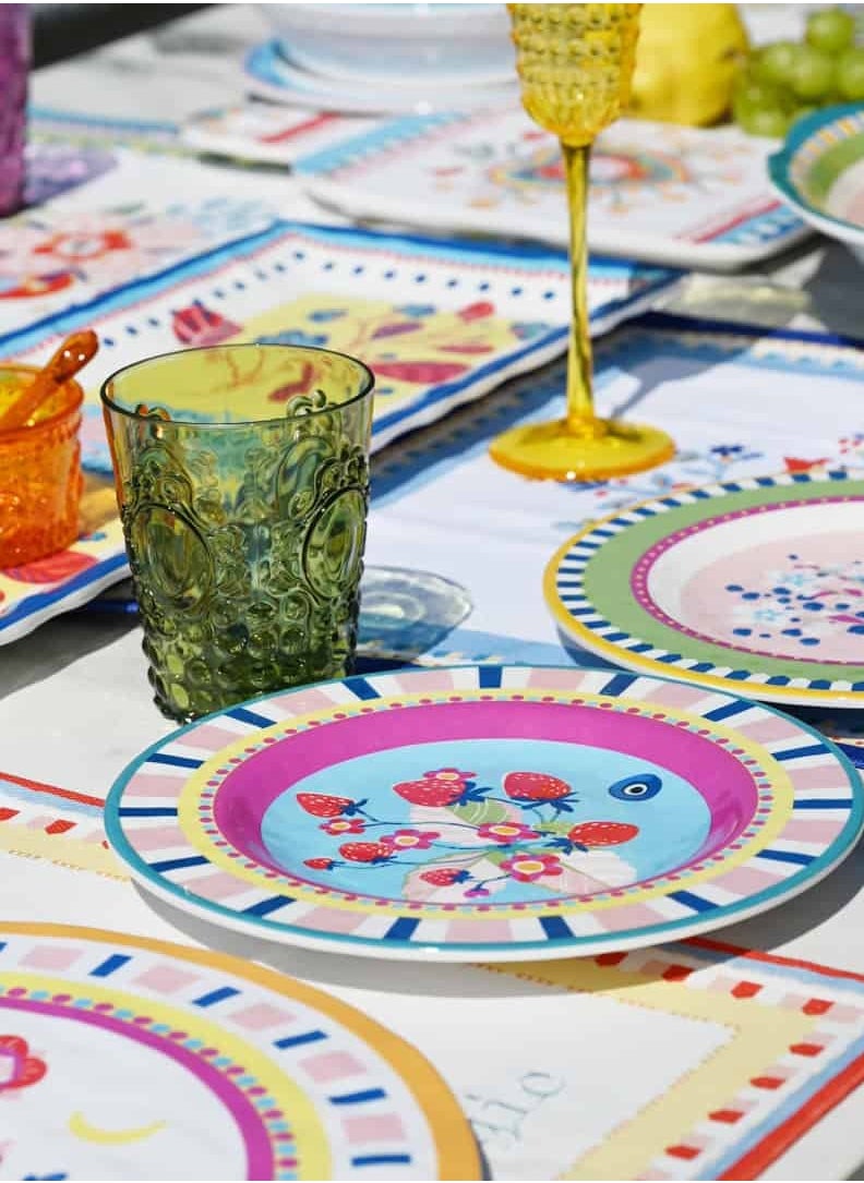 Dinner Plate with Radish – Ø 28 cm, Melamine, Mamma Mia Collection