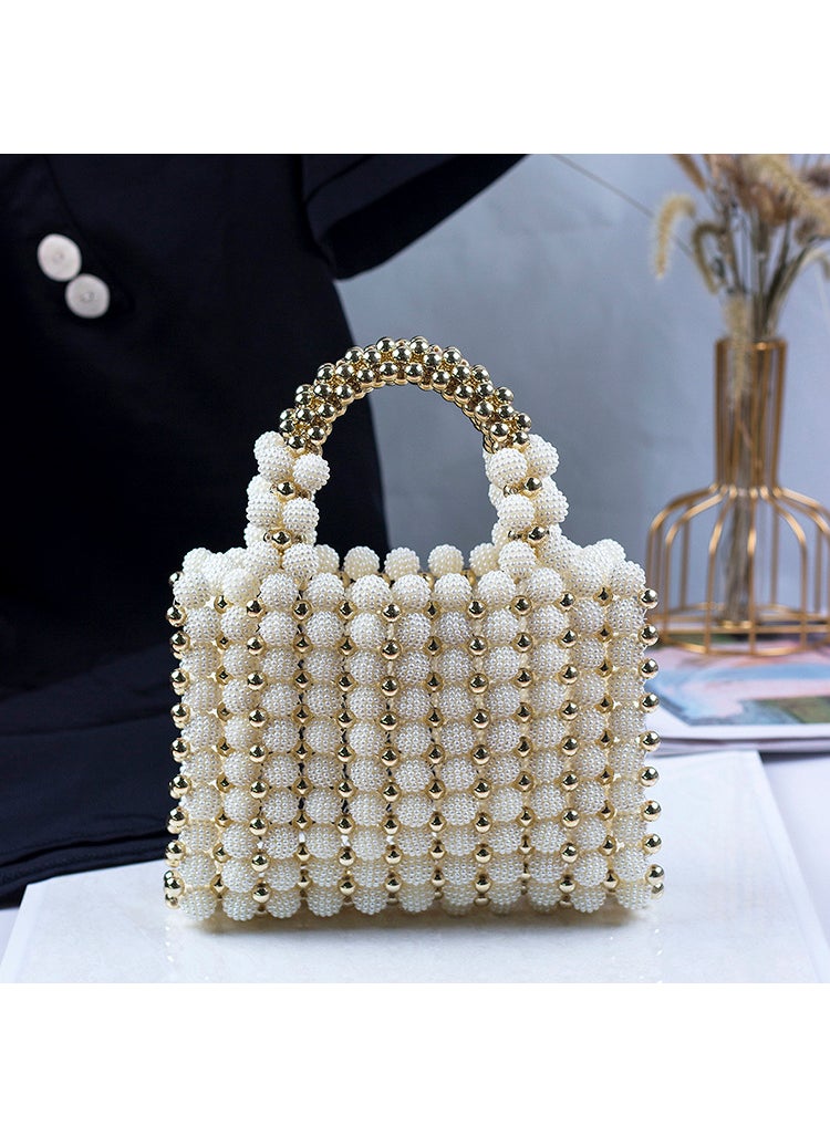 Beaded Bayberry Ball Candy Color HandbagGold Gold