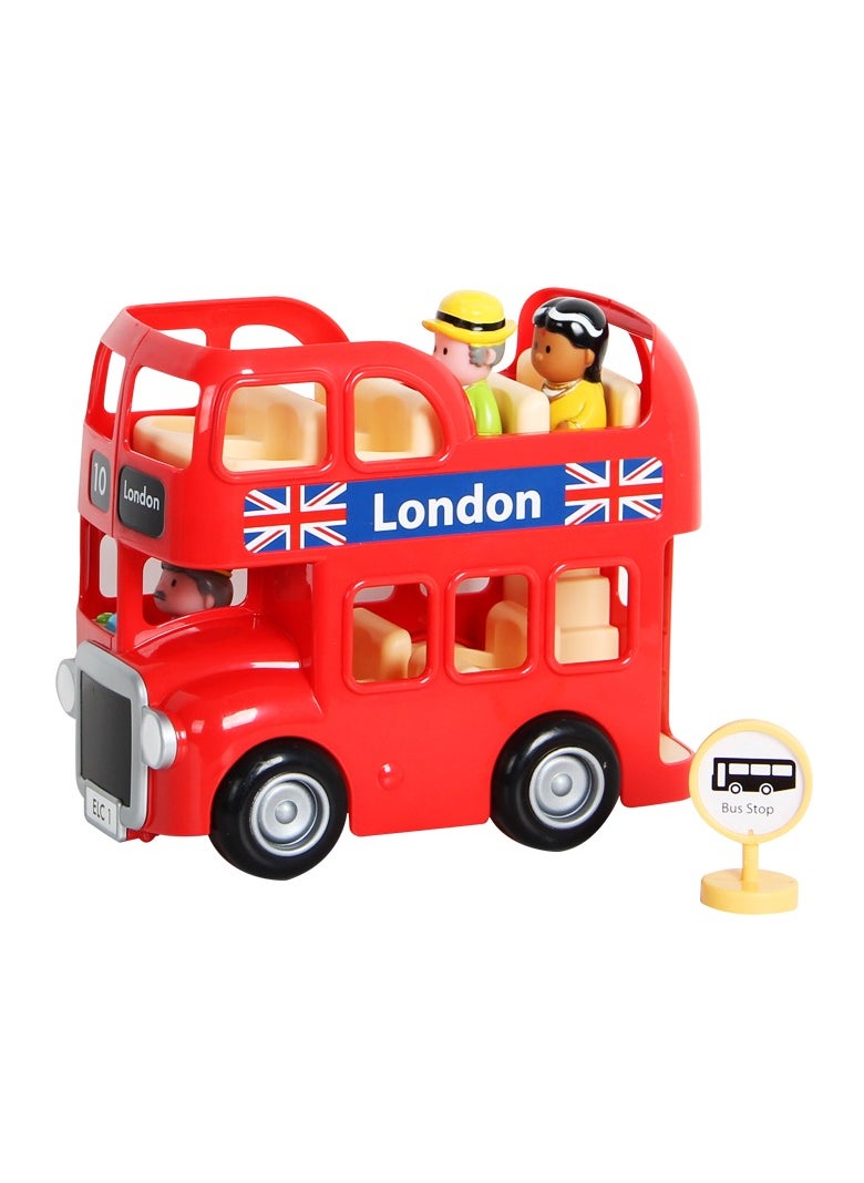 Double Decker Tour Bus Toy Classic Toys City Tour London Bus With 3 Play Figure