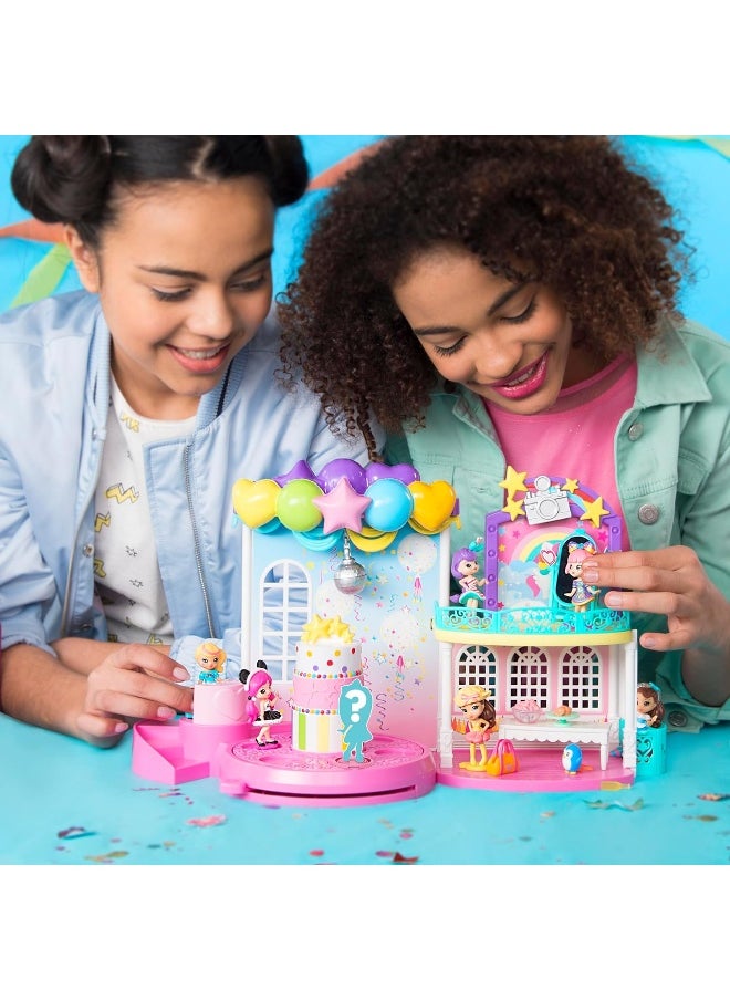 Party Popteenies - Poptastic Party Playset with Confetti, Exclusive Collectible Mini Doll and Accessories, for Ages 4 and Up