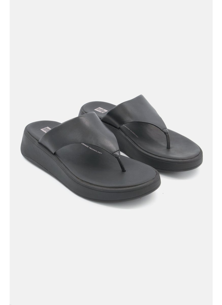 Women Toe-Post Slip On Sandals, Black