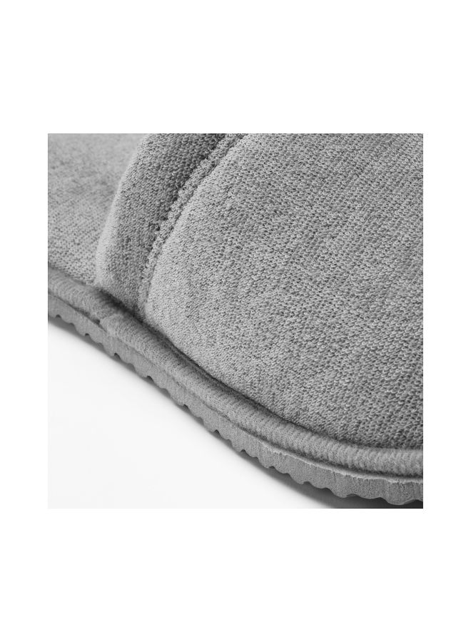 Polyester Bath Slippers Grey S/M