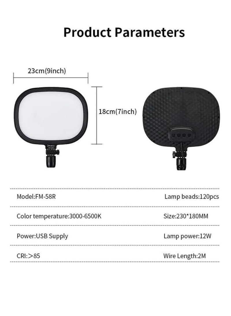 Jmary FM-58R 9inch Panel Led light photography video lamp