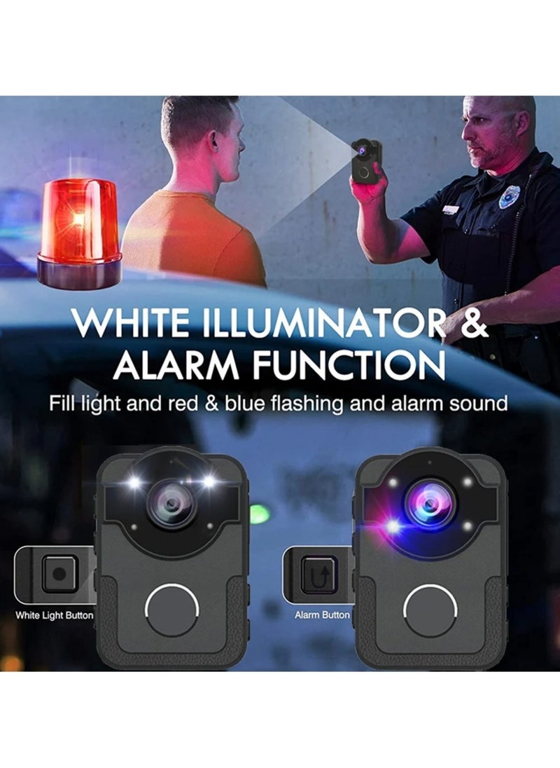 4K High-Definition Chest-Worn Enforcement Recorder with Wireless Waterproof Design and Back Clip for Patrol Recording