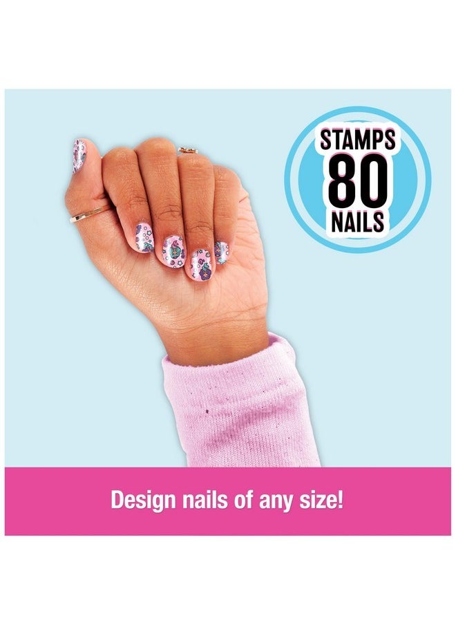 , Go Glam Nail Stamper Refill With Unicorn & Mermaid Designs, Nail Kit For 80 Nails, Arts And Crafts Kids Toys For Girls Ages 7+