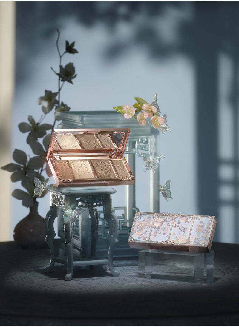 Butterfly Cloud Collar Embossed Highlight & Contour & Bronzer Palette-01 Leaf Shadow