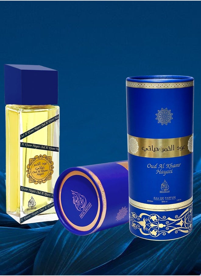 Oud Al Khamr Hayati Perfumes for Men and Women Unisex Eau De Parfum 100ml