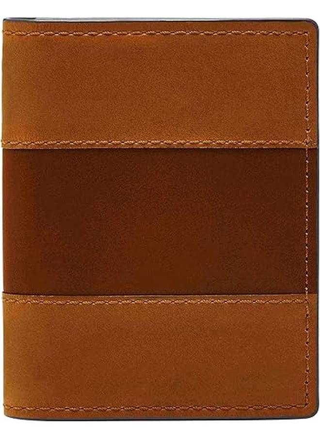 Fossil Men's Joshua Vegan Cactus Slim Minimalist Bifold Front Pocket Wallet for Men