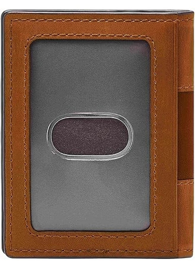 Fossil Men's Joshua Vegan Cactus Slim Minimalist Bifold Front Pocket Wallet for Men