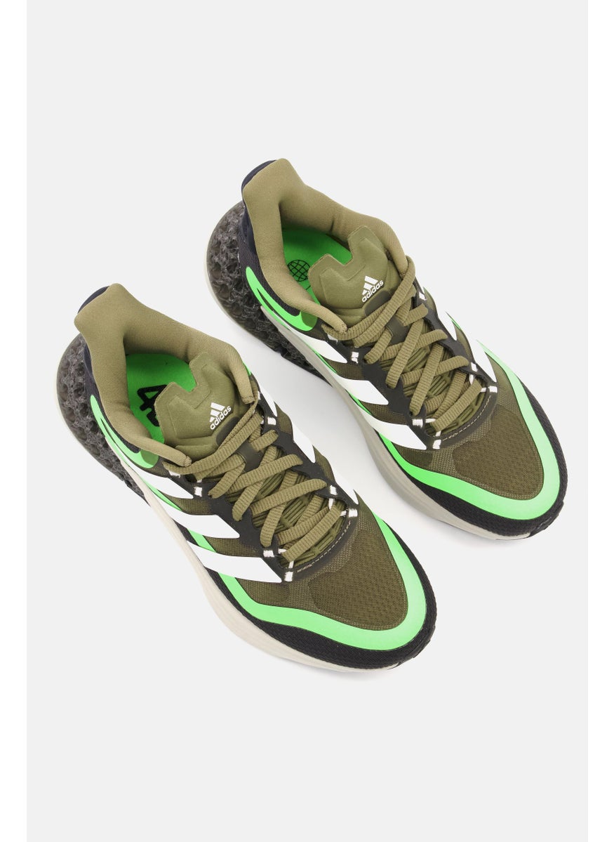 Kids Boy Lace Up 4DFWD Pulse 2 Running Shoes, Olive Combo