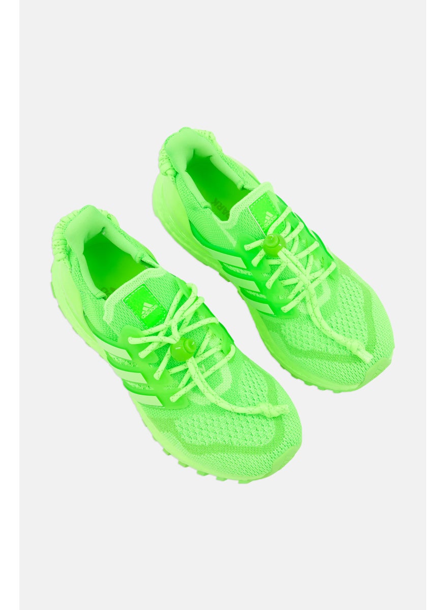 Kids Boy Lace Up Running Shoes, Lime Green