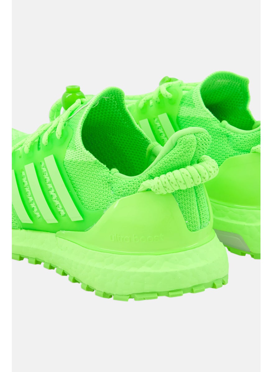 Kids Boy Lace Up Running Shoes, Lime Green