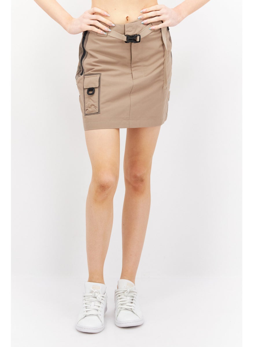 Women Sportwear Fit Training Skirt, Brown