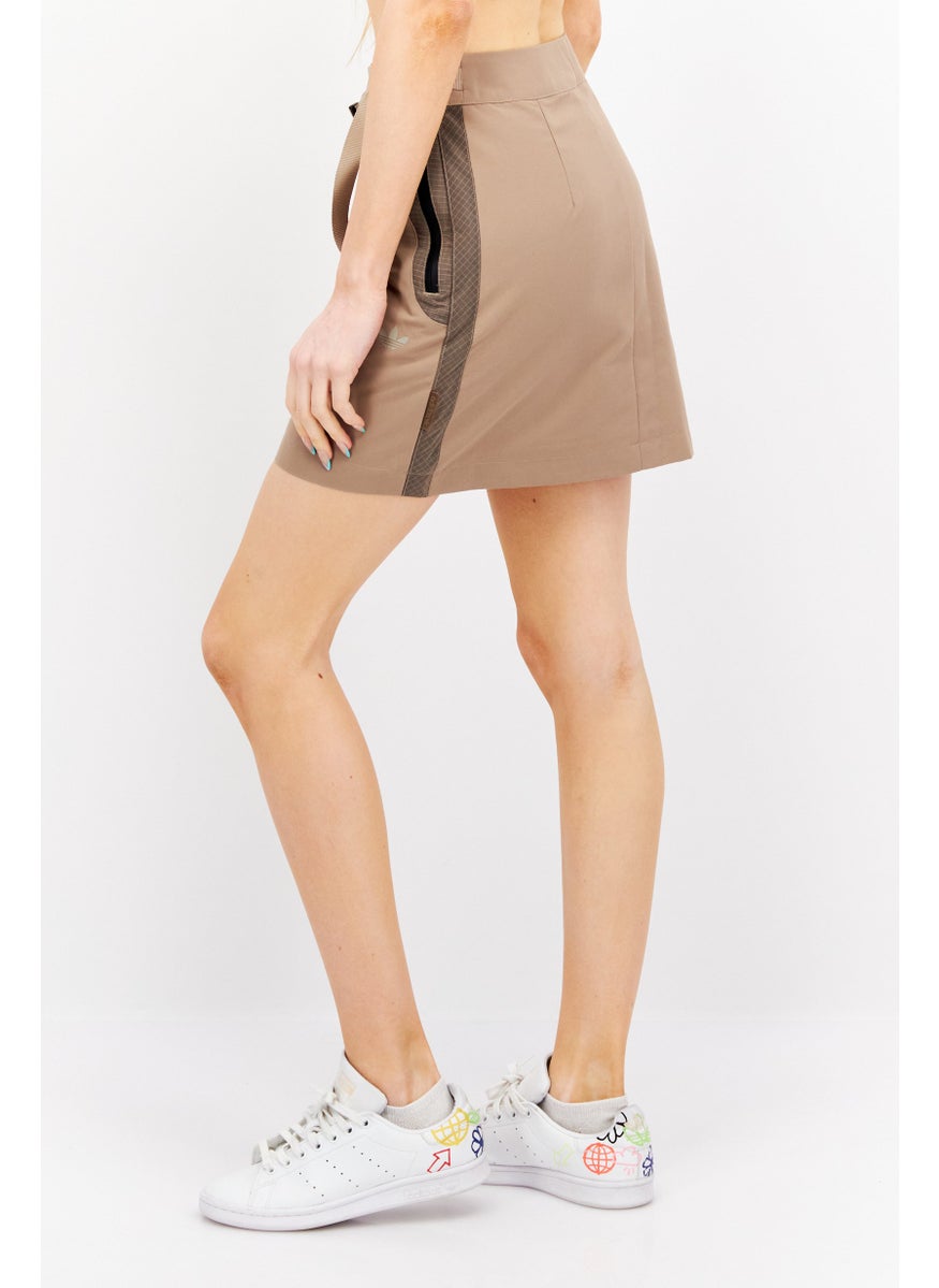 Women Sportwear Fit Training Skirt, Brown