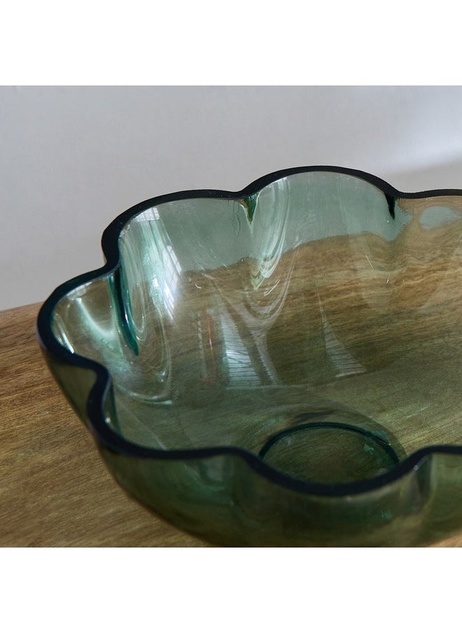 Lemont Flower Shape Deco Glass Bowl 22 x 22 x 7.5 cm