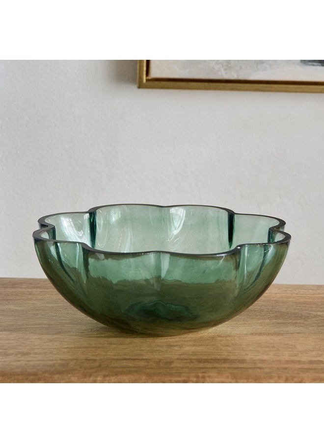 Lemont Flower Shape Deco Glass Bowl 22 x 22 x 7.5 cm